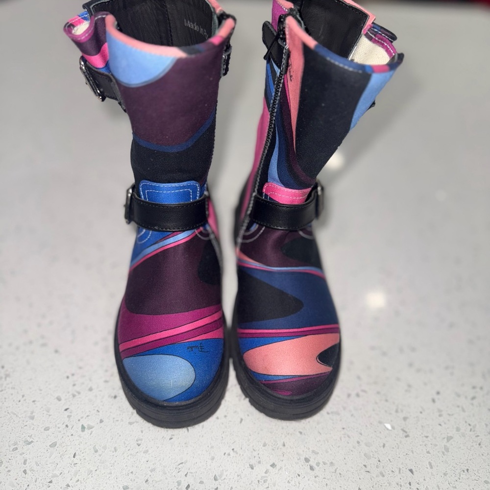 Emilio Pucci Kids Rain & Snow Boots - Pink, Blue, Black